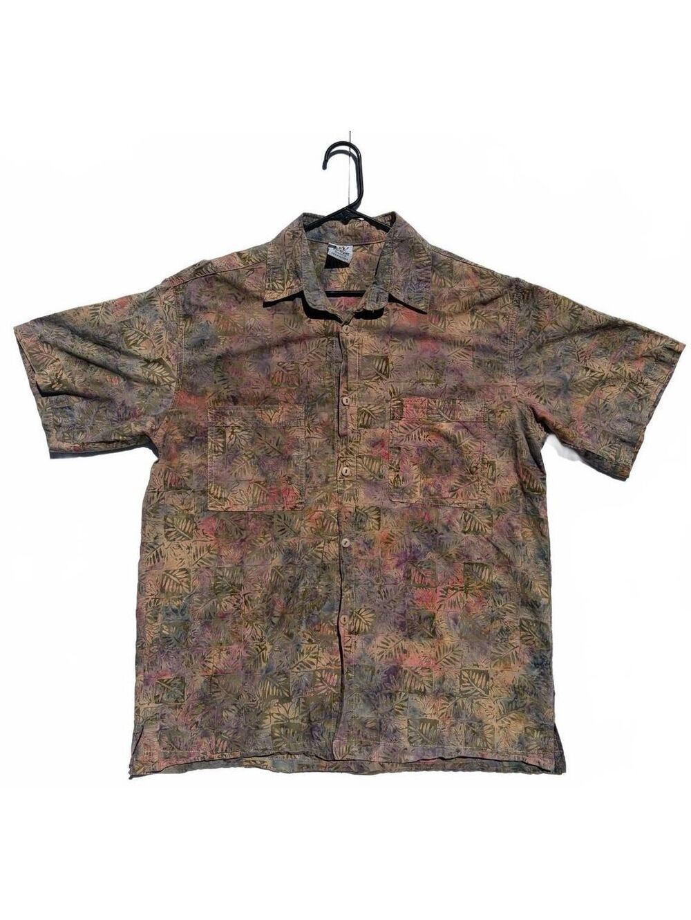 Vintage Rum Reggae Men's XL Tropical Hawaiian Shirt 100% Cotton